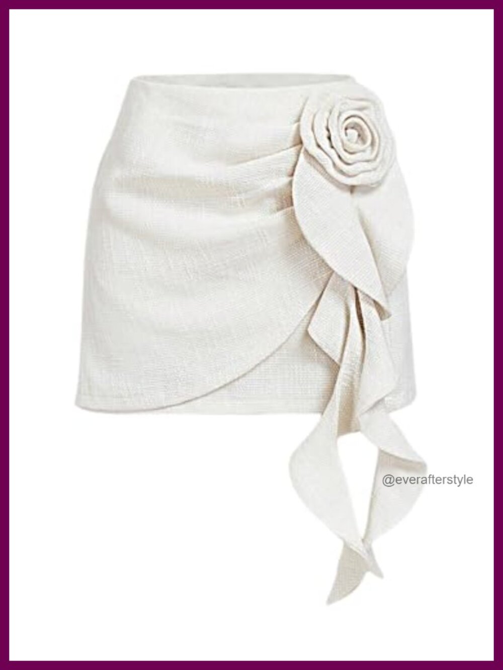 Floerns Women's High Rise A-Line Mini Skirt 3D Floral Elegant Wear to Work